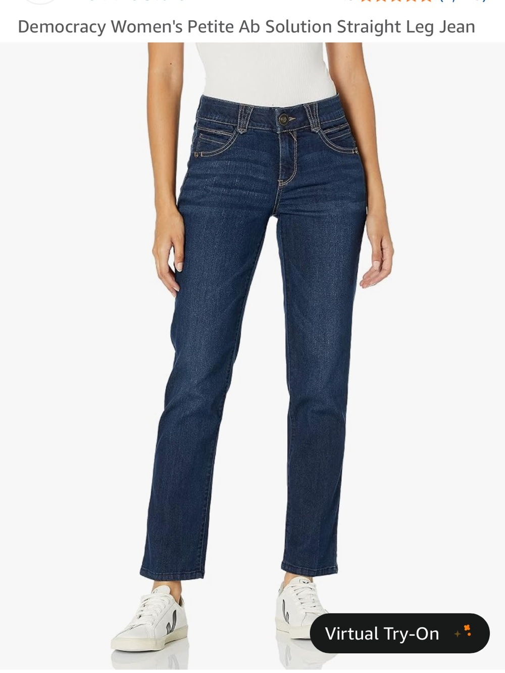 Democracy Women’s Dark Wash Straight Leg Jeans - Picture 6 of 8